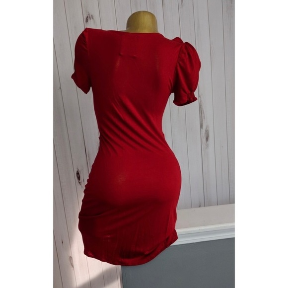 Evening Collection Red Dress SZ M - Picture 8 of 13